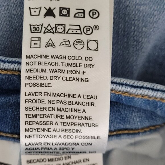 Levis 725 High Rise Bootcut Jeans  Womens Size 28 Medium Wash - Picture 7 of 7